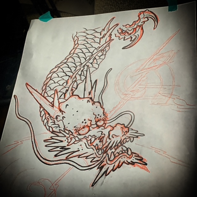 フラッシュ#刺青絵図#タトゥー#tattoo#文身#下絵-